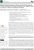 Cover page: Endoportal Radiofrequency Ablation and Stent Placement in Patients with Portal Vein Tumor Thrombosis from Hepatocellular Carcinoma: A Study on Feasibility and Safety.