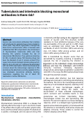 Cover page: Tuberculosis and interleukin blocking monoclonal antibodies: Is there risk?