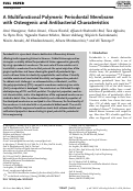 Cover page: Tissue Regeneration: A Multifunctional Polymeric Periodontal Membrane with Osteogenic and Antibacterial Characteristics (Adv. Funct. Mater. 3/2018)