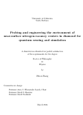 Cover page of Probing and engineering the environment of near-surface nitrogen-vacancy centers in diamond for quantum sensing and simulation