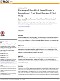 Cover page: Drawings of Blood Cells Reveal People’s Perception of Their Blood Disorder: A Pilot Study