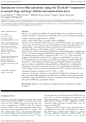 Cover page: Assessment of tear film osmolarity using the TearLab™ osmometer in normal dogs and dogs with keratoconjunctivitis sicca