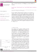 Cover page: The crystal structure of TlMgCl3 from 290 K to 725 K