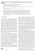 Cover page: Development of a 3-D energy-momentum analyzer for meV-scale energy electrons