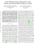 Cover page: Smart Building Energy Management using Nonlinear Economic Model Predictive Control