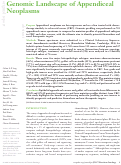 Cover page: Genomic Landscape of Appendiceal Neoplasms.