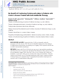 Cover page: No Benefit of Continuing 5-Aminosalicylates in Patients with Crohn’s Disease Treated with Anti-metabolite Therapy