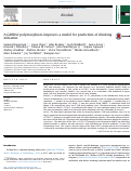 Cover page: A GABRA2 polymorphism improves a model for prediction of drinking initiation.