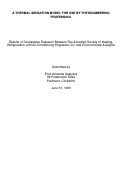 Cover page: A Thermal Sensation Model For Use By The Engineering Profession