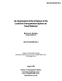 Cover page: An Assessment of the Interaction of the Land Use-Transportation System and Travel Behavior