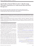 Cover page: Lipid Profiles in Patients With Ulcerative Colitis Receiving Tofacitinib—Implications for Cardiovascular Risk and Patient Management