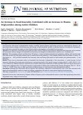 Cover page: An Increase in Food Insecurity Correlated with an Increase in Plasma Triglycerides among Latinx Children.