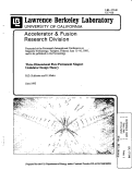 Cover page: Three-Dimensional Pure Permanent Magnet Undulator Design Theory