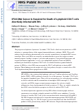 Cover page: IFI16 DNA Sensor Is Required for Death of Lymphoid CD4 T Cells Abortively Infected with HIV