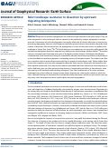 Cover page: Relict landscape resistance to dissection by upstream migrating knickpoints