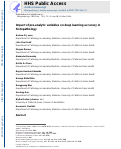 Cover page: Impact of pre‐analytical variables on deep learning accuracy in histopathology