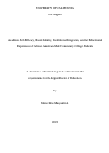 Cover page: Academic Self-Efficacy, Racial Identity, Institutional Integration, and the Educational Experiences of African American Male Community College Students