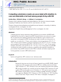 Cover page: Competing subsistence needs are associated with retention in care and detectable viral load among people living with HIV