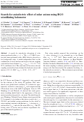 Cover page: Search for axioelectric effect of solar axions using BGO scintillating bolometer