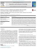 Cover page: Selective recovery of niobium and tantalum from low-grade concentrates using a simple and fluoride-free process