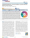 Cover page: Integrated Metabolomic–Genomic Workflows Accelerate Microbial Natural Product Discovery