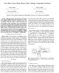 Cover page: Low Phase Noise Pulse Rotary Wave Voltage Controlled Oscillator