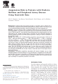 Cover page: Amputation trends for patients with lower extremity ulcers due to diabetes and peripheral artery disease using statewide data.