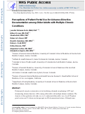 Cover page: Perceptions of Patient Portal Use for Advance Directive Documentation among Older Adults with Multiple Chronic Conditions.