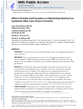 Cover page: Effect of Gender and Procedure on Patient-Reported Dry Eye Symptoms After Laser Vision Correction.