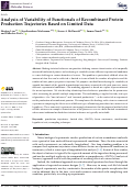 Cover page: Analysis of Variability of Functionals of Recombinant Protein Production Trajectories Based on Limited Data