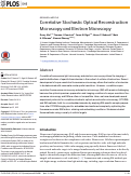 Cover page: Correlative Stochastic Optical Reconstruction Microscopy and Electron Microscopy