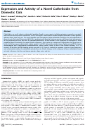 Cover page: Expression and Activity of a Novel Cathelicidin from Domestic Cats