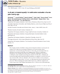 Cover page: Is all pain is treated equally? A multicenter evaluation of acute pain care by age