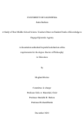 Cover page: A Study of How Middle School Science Teachers Draw on Student Funds of Knowledge to Engage Epistemic Agency