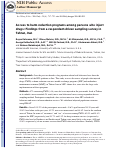 Cover page: Access to harm reduction programs among persons who inject drugs: Findings from a respondent-driven sampling survey in Tehran, Iran