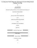 Cover page: Learning-based Vehicle Diagnostic and Prognostic System Utilizing Natural Language Processing