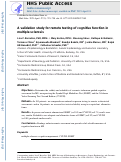 Cover page: A validation study for remote testing of cognitive function in multiple sclerosis