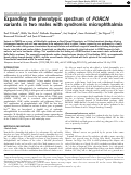 Cover page: Expanding the phenotypic spectrum of PORCN variants in two males with syndromic microphthalmia.