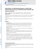 Cover page: Detoxification, 12-step meeting attendance, and non-fatal opioid overdoses among a suburban/exurban population with opioid use disorder