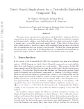 Cover page: Direct search implications for a custodially-embedded composite top