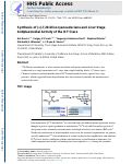 Cover page: Synthesis of (+)-7,20-Diisocyanoadociane and Liver-Stage Antiplasmodial Activity of the Isocyanoterpene Class