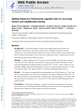 Cover page: Optimal timing for Trichomonas vaginalis test of cure using nucleic acid amplification testing