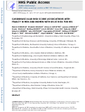 Cover page: Cardiovascular risk score associations with frailty in men and women with or at risk for HIV