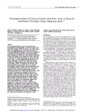 Cover page: Chemoprevention of cervical cancer with folic acid: a phase III Southwest Oncology Group Intergroup study.