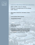 Cover page: M&amp;V in ESPC: The U.S. Federal Experience and Implications for Developing ESPC Markets