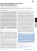 Cover page: Dead clades walking are a pervasive macroevolutionary pattern