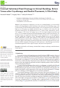 Cover page: External Subretinal Fluid Drainage in Scleral Buckling: Before Versus after Cryotherapy and Buckle Placement, A Pilot Study