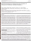 Cover page: Rapid Broad-Spectrum Analgesia through Activation of Peroxisome Proliferator-Activated Receptor-α