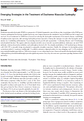 Cover page: Emerging Strategies in the Treatment of Duchenne Muscular Dystrophy