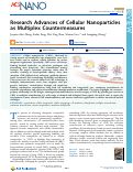 Cover page: Research Advances of Cellular Nanoparticles as Multiplex Countermeasures.